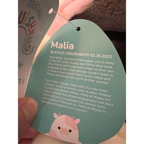 Squishmallows Malia the Sea Cow Plushie 8” - Picture 6 of 6